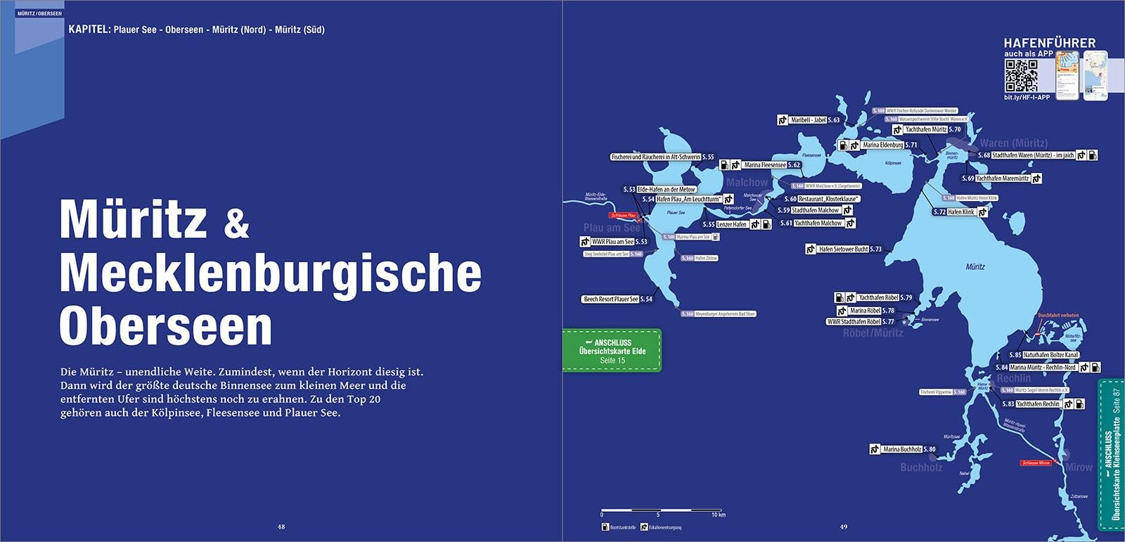 Hafenführer für Hausboote: Müritz, Havel, Seenplatte – Die schönsten Häfen und Liegeplätze (Hafenführer für Hausboote, Motoryacht und Segler)