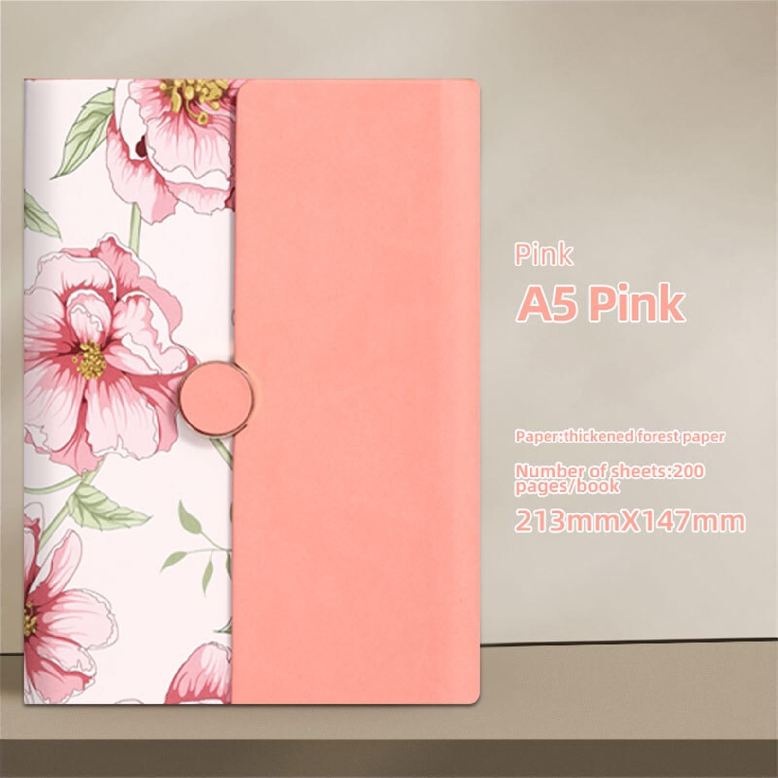 Diario for notebook di fascia alta ispessito (confezione regalo) | Diario da viaggio classico in pelle PU di fascia alta retrò A5(Purple Set)