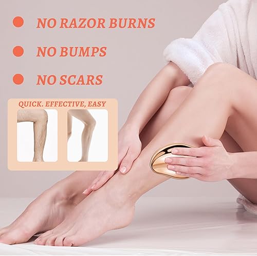 Miniatura 4 de JQKA Crystal Hair Eraser for Women and Man,Crystal Hair Removal Painless Exfoliation,Magic Painless Silky Hair Remover for Legs, Back Arms,Reusable