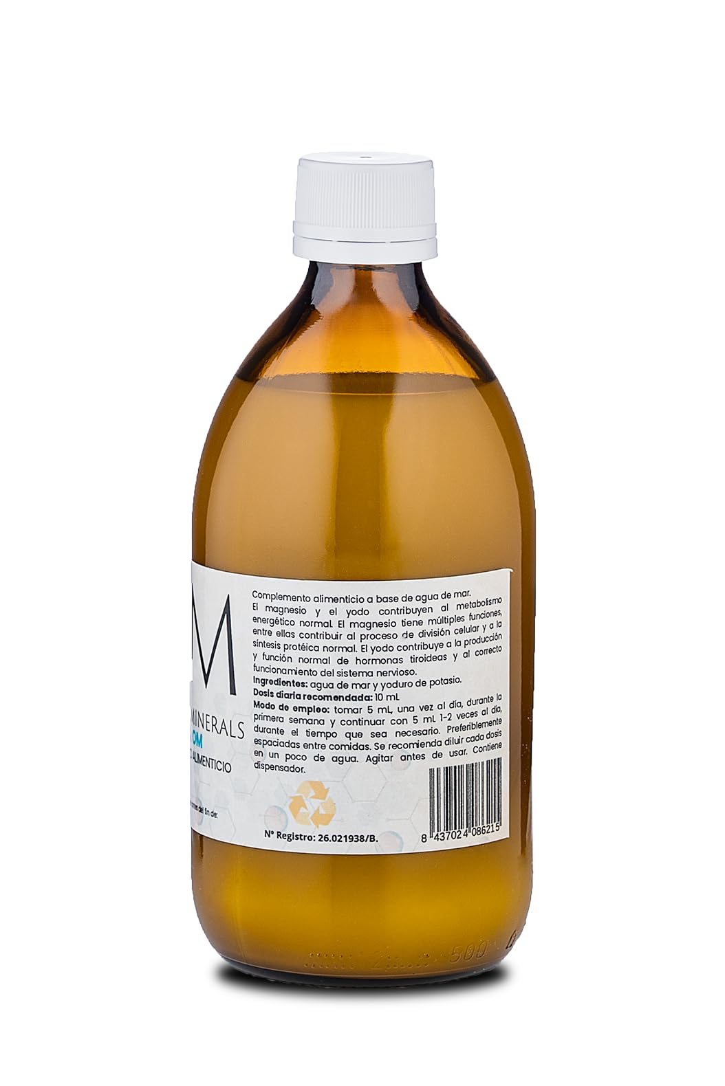 Yodo + Ormus OM Organic Minerals | Suplemento de Minerales Esenciales para Energía y Sistema Inmune | 100% Natural y Bioactivos | Cantidad 500mL