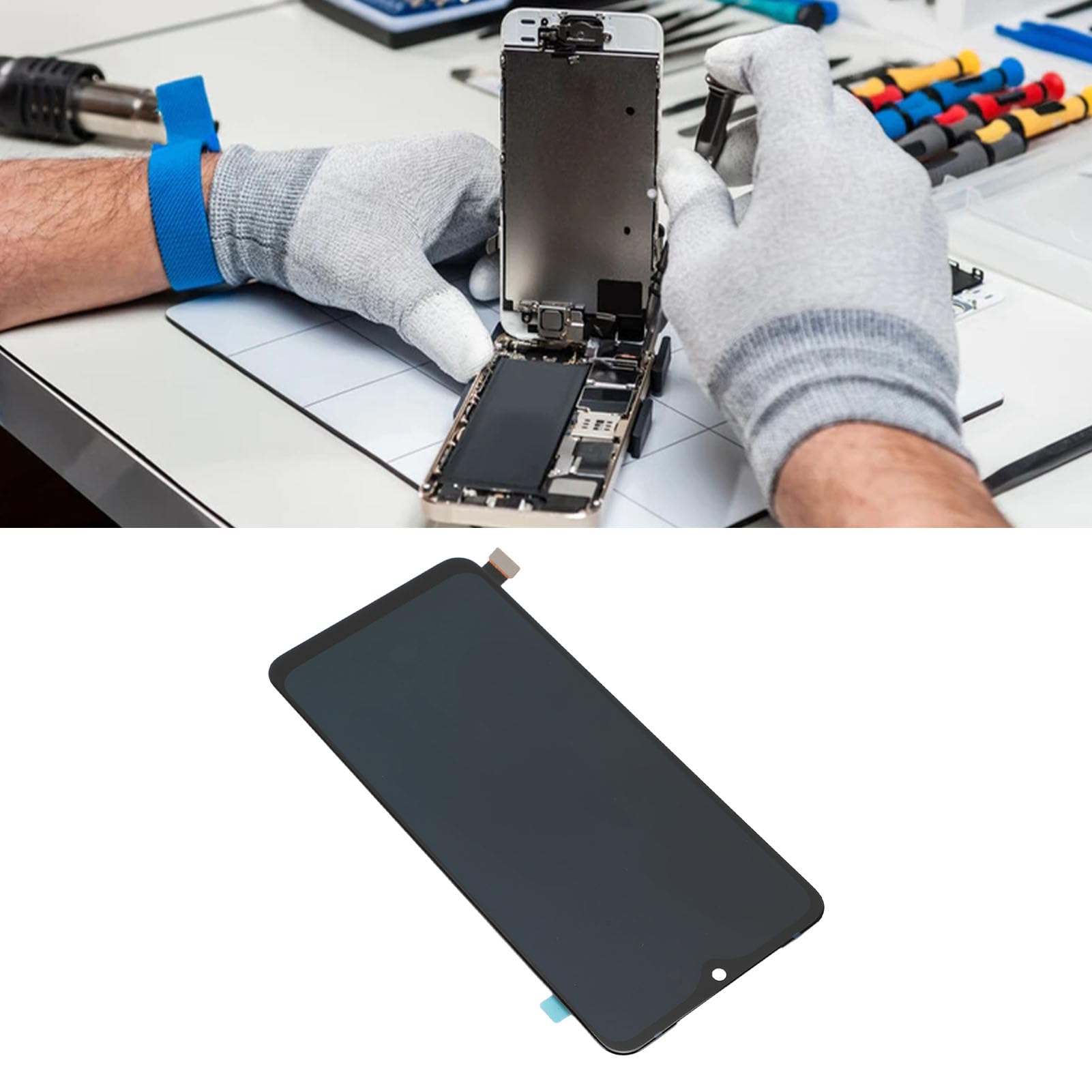 Organische LED-Touchscreen-Digitizer-Baugruppe, Display-Ersatz für S9E V21, lebendiger OLED-Bildschirm mit vollständigem Reparaturwerkzeug-Set inklusive Saugnapf, Schraubendrehern