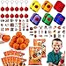 Mishopy 98Stk Basketball Party Mitgebsel Kindergeburtstag Junge Orange Mini Flummi Schlüsselanhänger Aufkleber Schweißband Handgelenk Geschenktüte Basketball Give Aways Gastgeschenk für Kinder Jungen