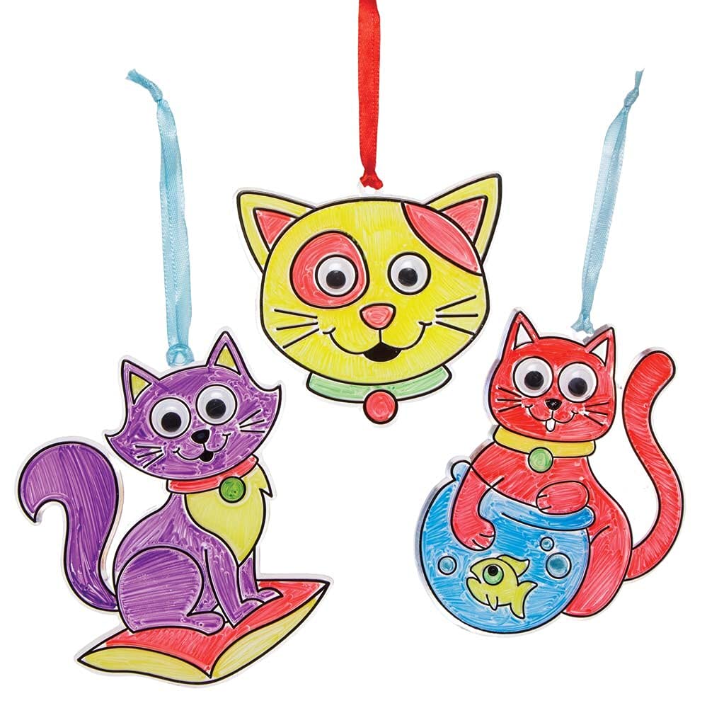 Pack Of 8 Creative Spring Craft Set For Kids Baker Ross Smiley Flower Suncatcher
