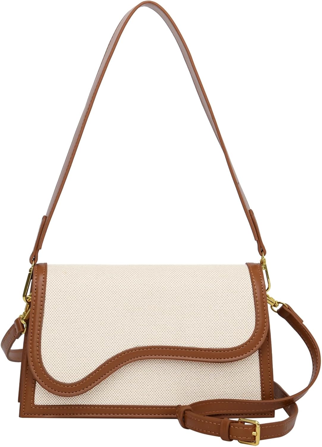 Travistar Crossbody Bags for Women Trendy - Small Cross Body Purse Shoulder Bag Leather Handbags Evening Clutch with 2 Straps