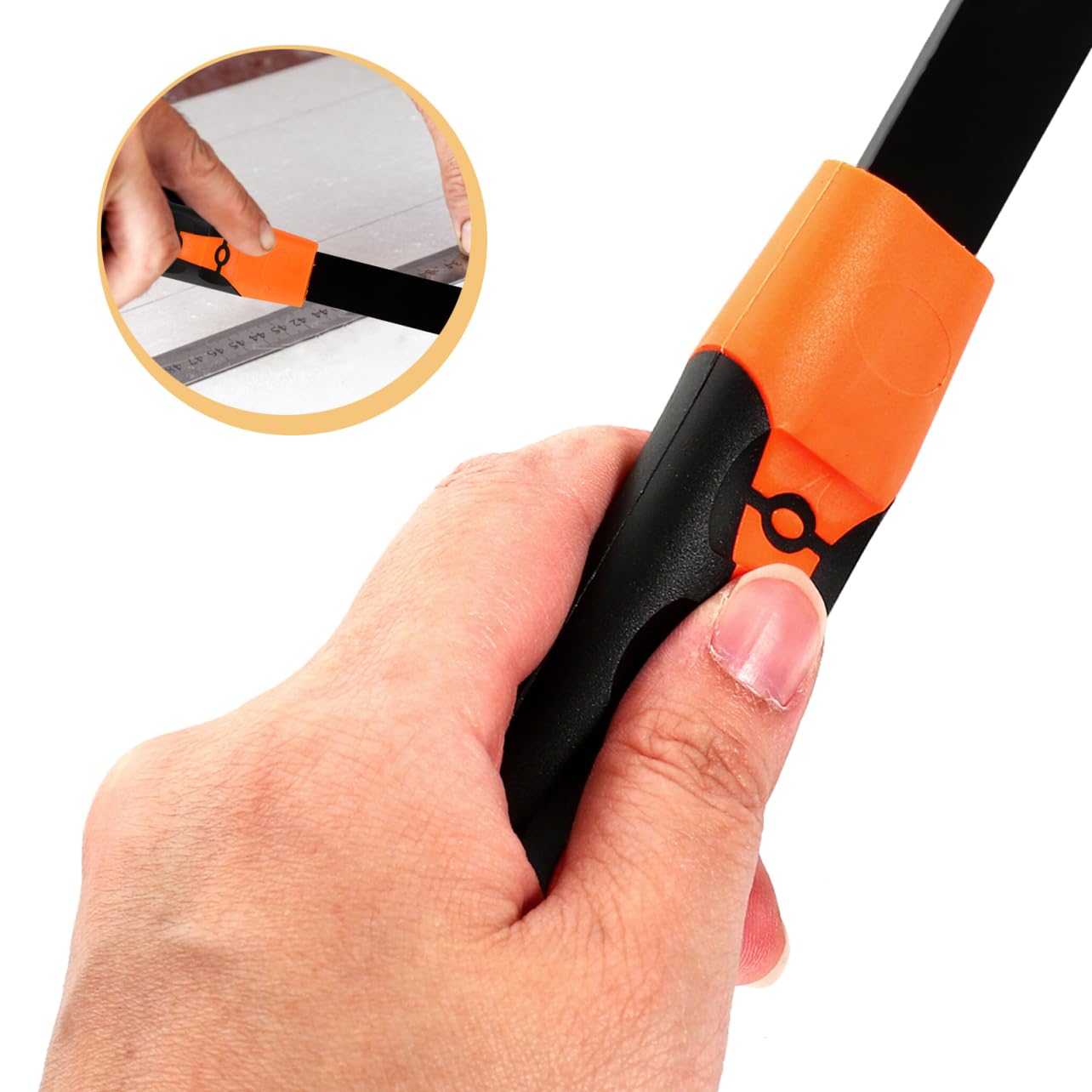 TEHAUX Labor-Saving Ceiling Cutter Tool for Precision Cutting of Cement Board and Gypsum Board Portable Hand Tool for Clean Dust Renovation Projects