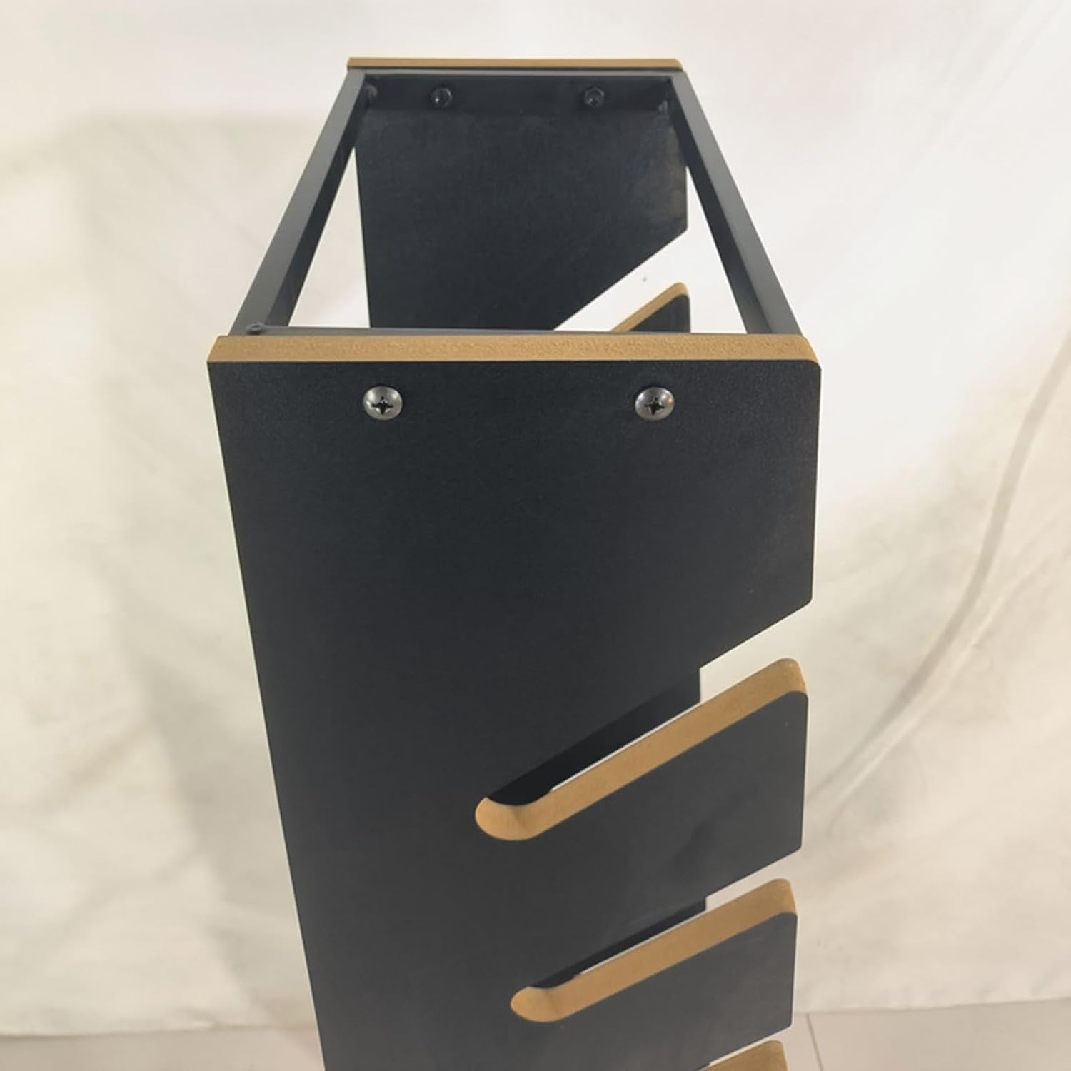 Snowboard Storage Rack - 8-Layer Wooden Display Rack for Floor-Standing Skateboard, Longboard, Surfing Board - Ideal for Homes, Garages, Clubs, Skate Shops Black-120X33X32CM