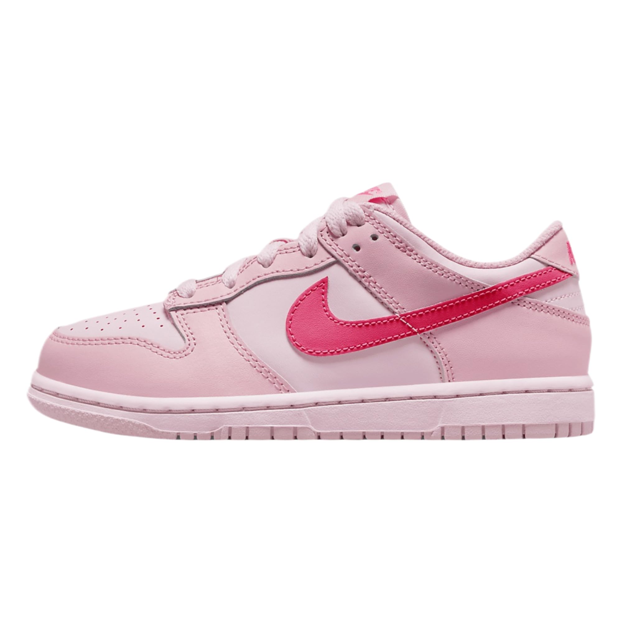 Nike Dunk Low Little Kids' Shoes (DH9756-600, Medium Soft Pink/Hyper Pink/Pink Foam) Size 13.5