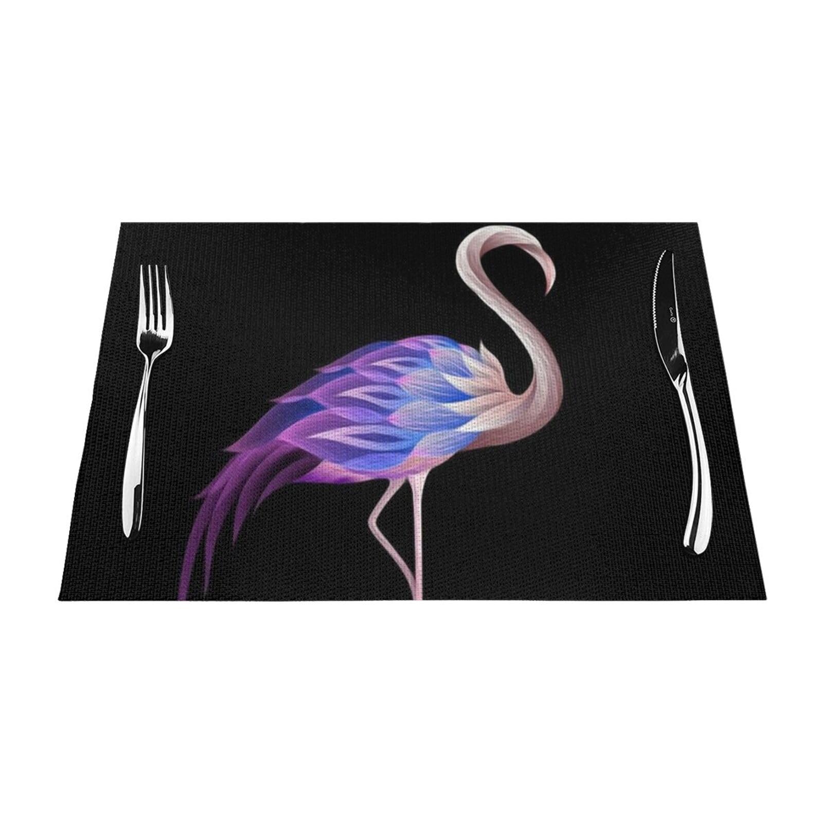 Set de table flamant rose antidérapant et lavable pour protéger votre table