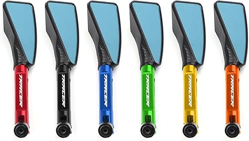 Miniatura 4 de Espejo universal motocicleta espejo CNC lateral retrovisor para Yamaha MT-09 MT09 MT 09 MT 07 MT07 MT-07 TRACER 2014 2015 2016 (color : verde,