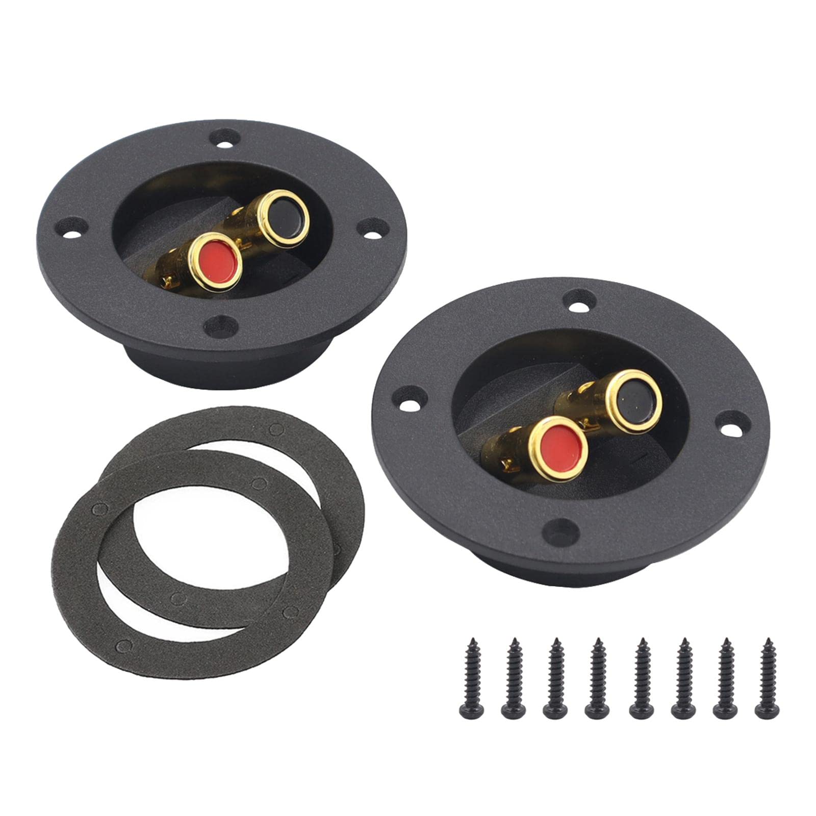 BNF 2X Speakers Box Terminal Cup Black 75mm for Home Stereo Car Premium | Consumer Electronics | Vehicle Electronics & GPS | Car Audio & Video Installation | Connectors & Terminals-image-2