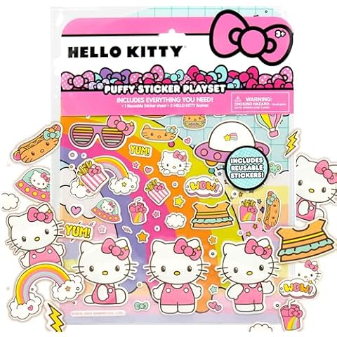 Hello Kitty Puffy Sticker Set by Horizon Group USA Cover