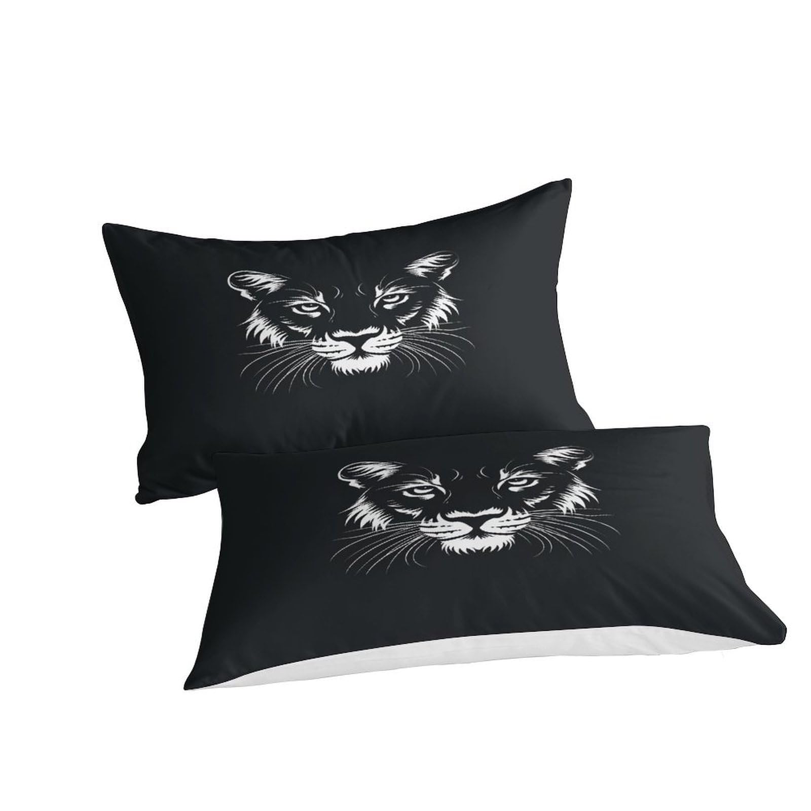 Stampato in 3D tigre Copertina Stampata Microfibra Disegnata Biancheria Da Letto Ipoallergenico Con 2 Federe,Double（200x200cm）, Per Ragazzi Adulti