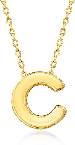 Miniatura 8 de Ross-Simons 14kt Yellow Gold Mini Initial Necklace