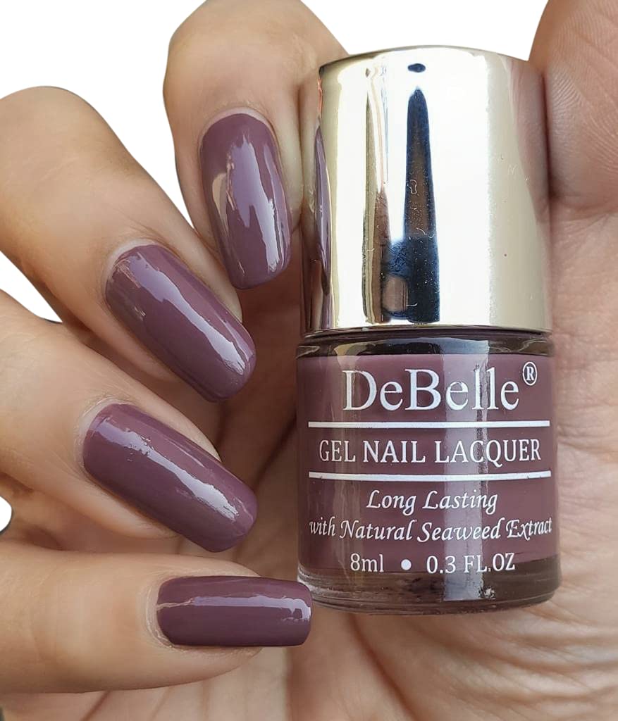 DeBelleGel Nail Lacquer Pretty Petunia (Rust Mauve) - 8ml