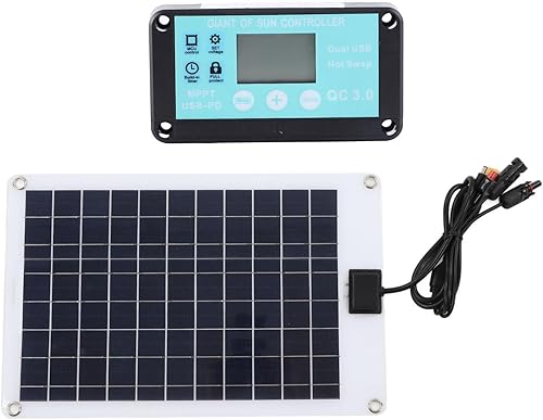 Miniatura 9 de 50W Solar Panel Battery Charger, Portable Solar Panels with MPPT 100A Controller, Honeycomb Structure for 20% More Power, Compatible with 12V