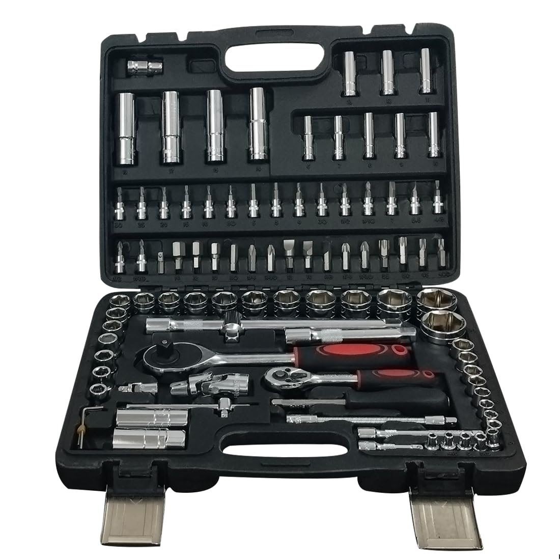 VOLTZ VZ-TK-94 Pcs Sleeve Tool Set For Mechanics,Metric And Standard 1/4,1/2 Socket Set,And Ratchet Set,Universal Joint,Plastic Toolbox Storage. (B0B3DTM5X9) Amazon Price History, Amazon Price Tracker