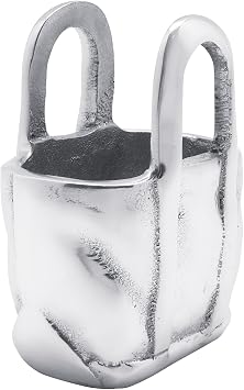 MARIPOSA SMALL TOTE BAG | SILVER | BRILLANTE | GIFTS | NOVELTY | RECYCLED SANDCAST ALUMINUM | HANDMADE IN MEXICO