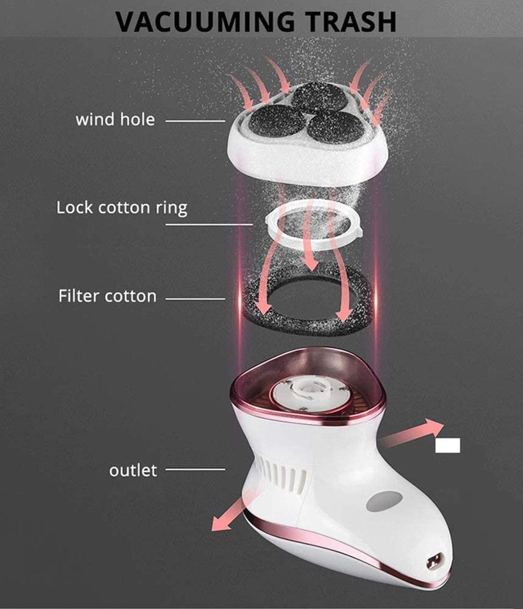 Kit Elettrico di rimozione del callo del Piede, Lima Elettronica USB, Kit di Strumenti per Pedicure Cura dei Piedi per Pelle secca e screpolata, Doppia velocità