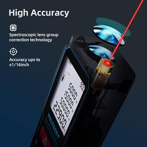 MiLESEEY 70M Laser Measure Device with Phone App Battery Included - 4