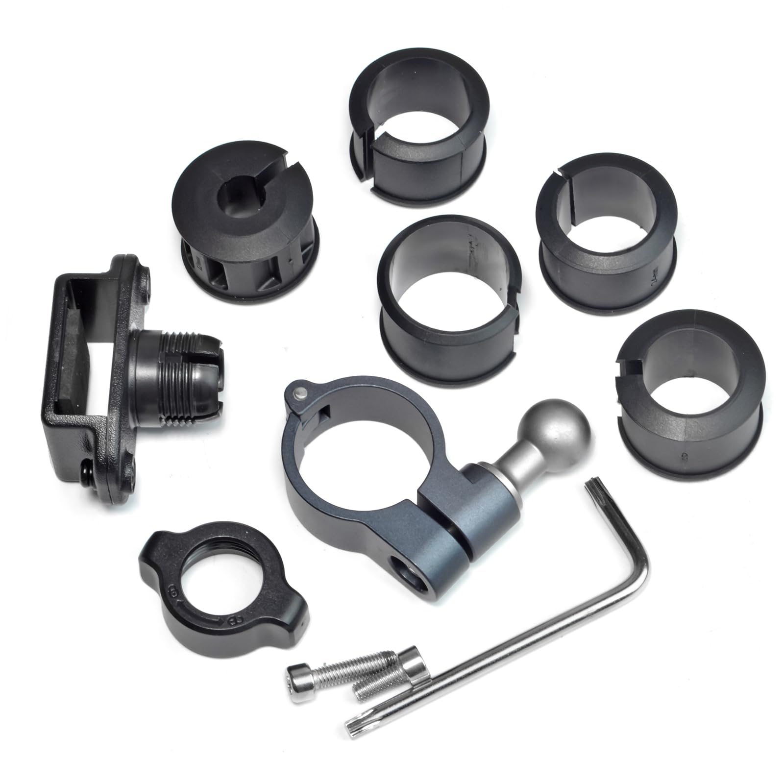 UAYESOK Supporto Walkie Talkie Per Bici/Moto - Adattatore Per Manubrio 15-45mm, Universale - Foto 4