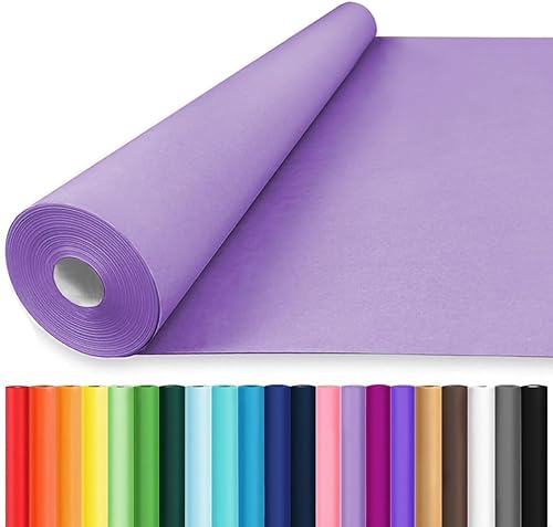 Vista 50 de Vanhench Rollo de Papel de Regalo Verde 17.5"×963" (80 1/4 PIES), Rollo de Papel Kraft Verde Artístico de Color Sólido para Manualidades, Papel