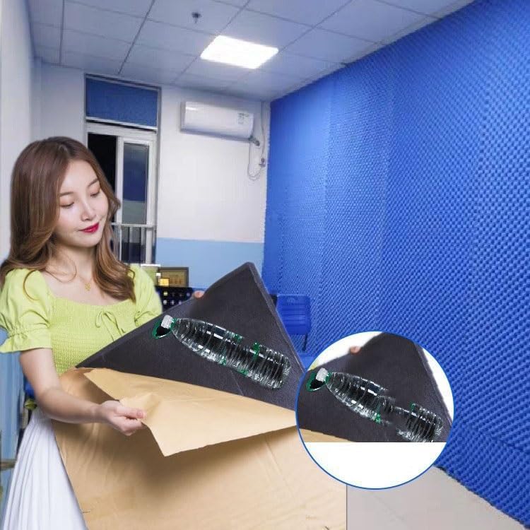 Español: Cotto Absorbente De Sonido Cotto Aislamiento De Sonido Paneles Acústicos Autoadhesivos De Pared Silenciadores De Ruido De 2 Cm De Grosor para Puertas De Uso Doméstico, Black, 1X1M