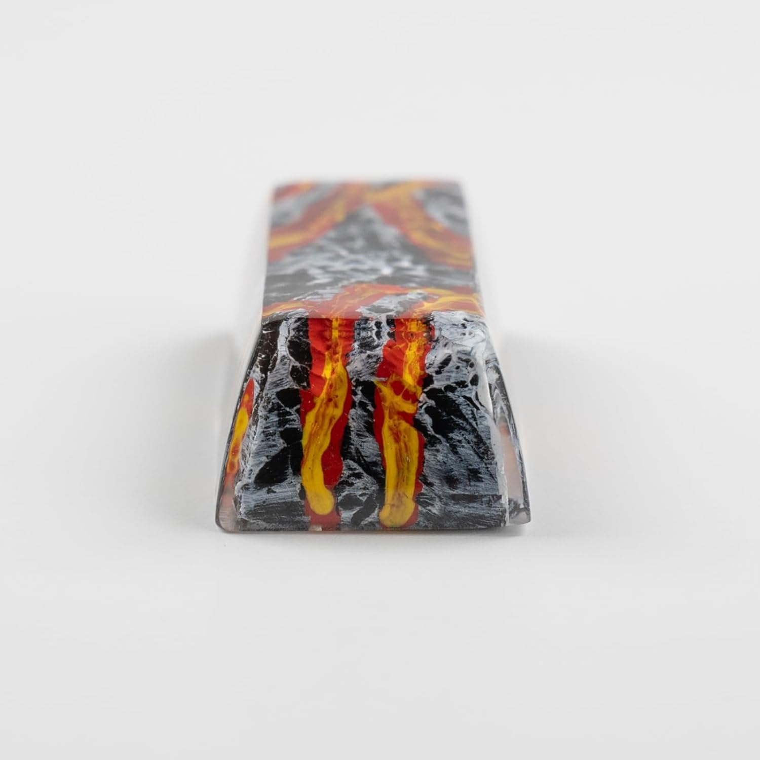 ULTRAEQUIP Custom Keycaps - Volcano Shine Through Resin Artisan Keycaps - 2.25U Shift Enter Translucent for Mechanical Keyboard