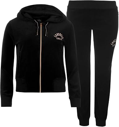 Lonsdale Mujer Velour Chandal Señoras Deporte Entrenar Casual Ropa Vestir:  Amazon.es: Ropa