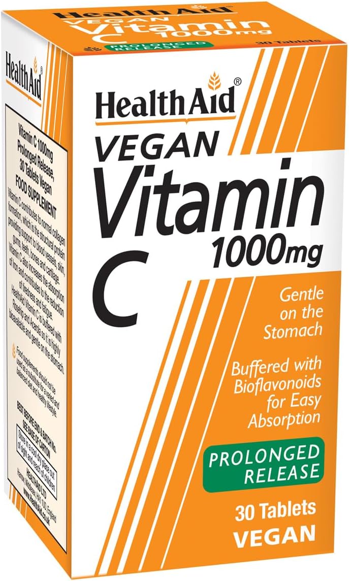 Vitamin C 1000mg - Prolong Release - 30 Vegan Tablets