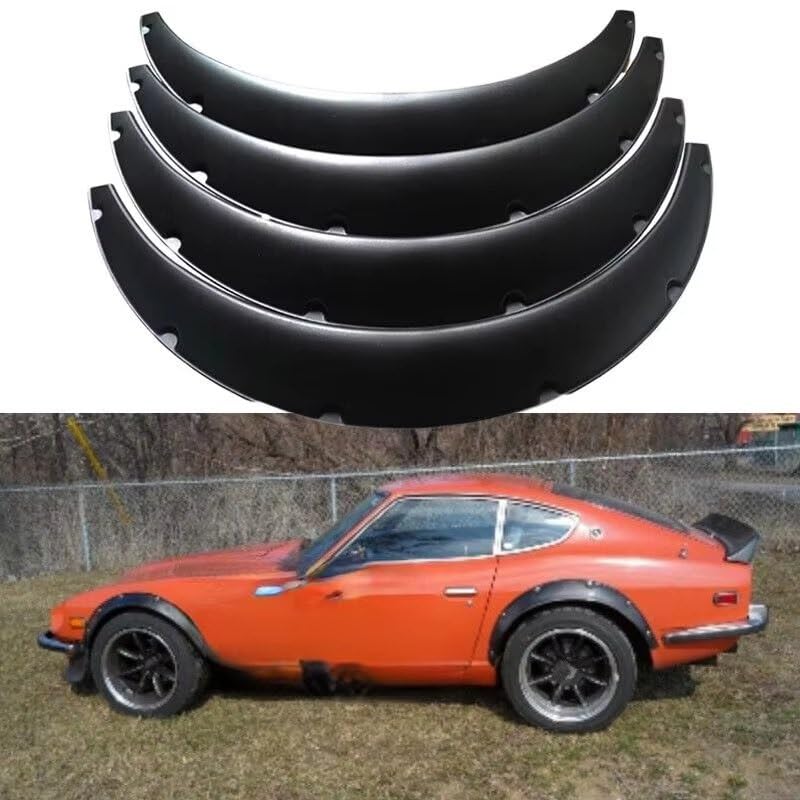 Guardabarros para coche con ceja extra ancha: protector contra salpicaduras Datsun 1970-1983 2