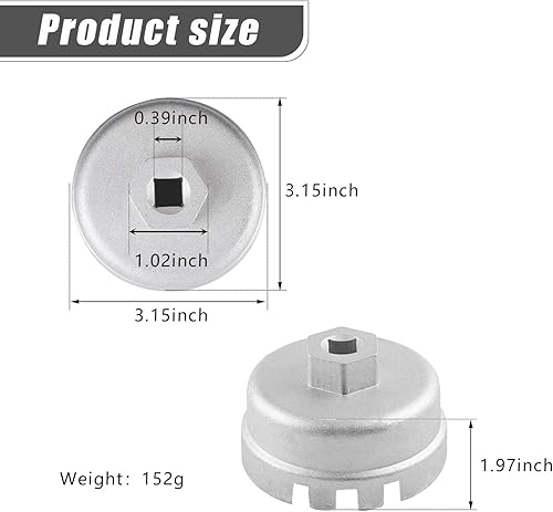 Miniatura 2 de gunhunt 1 llave de filtro de aceite de máquina, filtro de máquina, llave de elemento de filtro, herramienta de filtro de aceite, herramienta de