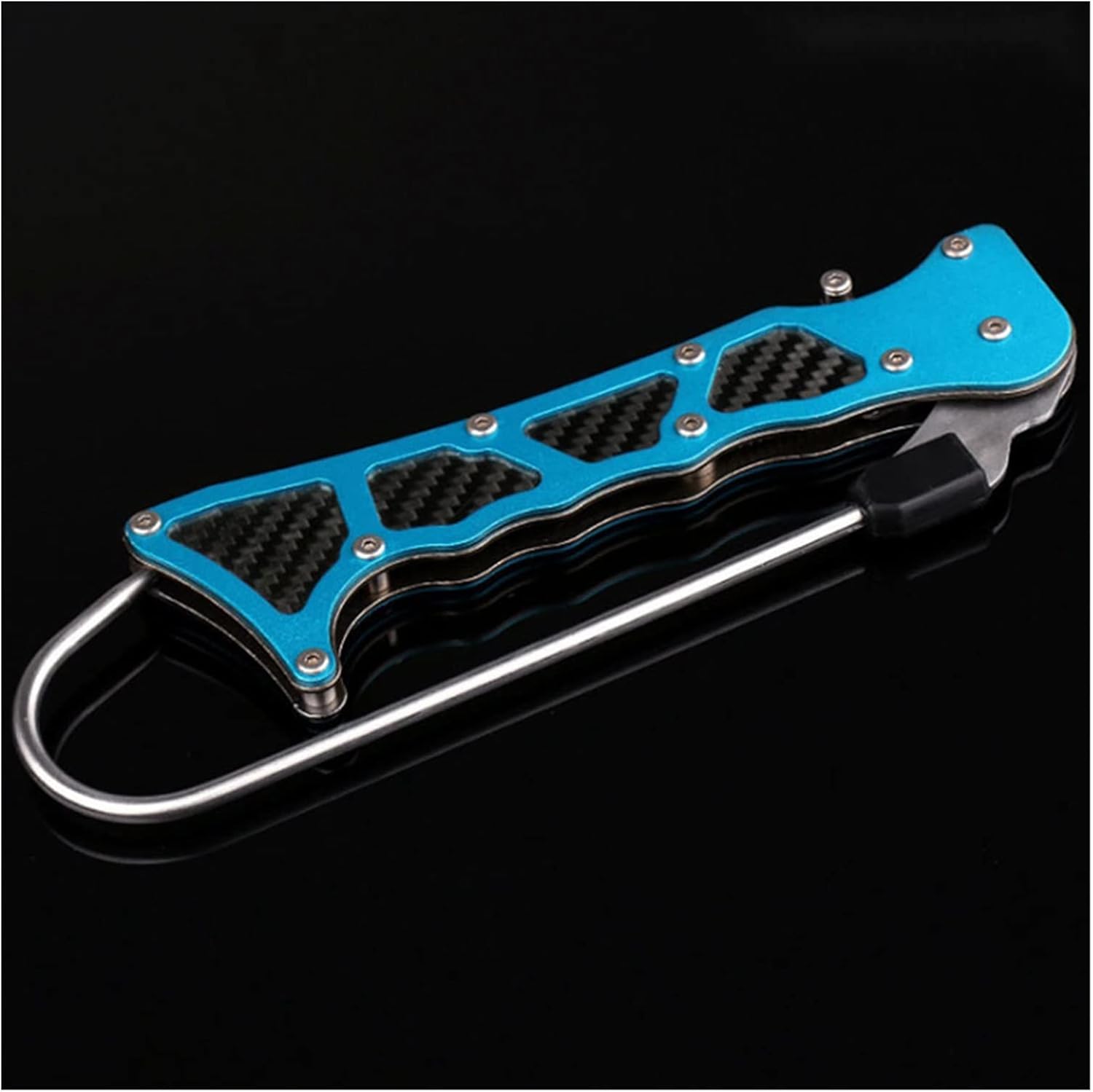 Professional Fish Hook Foldable Outdoor Grip Portable Telescopic Sea Fishing Gaff Stainless Steel Lip Spear Hook Gripper Tackle