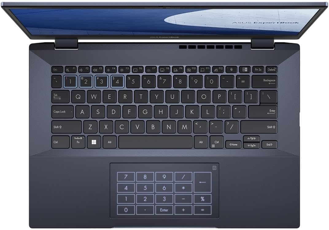 ASUS ExpertBook B5 Thin & Light Business Laptop, 14” FHD, Intel Core i7-1260P, 1TB SSD, 16GB DDR5 RAM, All Day Battery, Enterprise-Grade Video Conference, NumberPad, Win 11 Pro, B5402CBA-XVE75