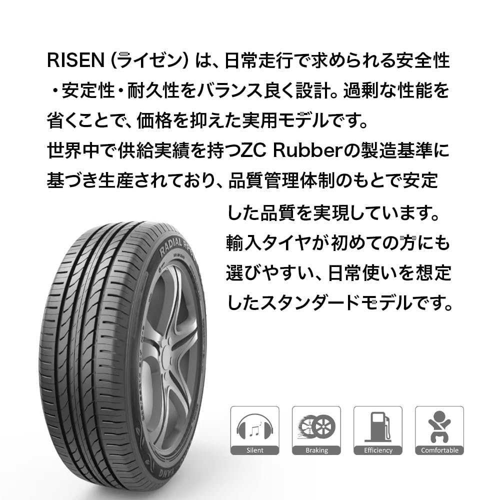 Amazon.co.jp: Risen(ライゼン) 165/65R14 79H RP68 サマータイヤ 4本