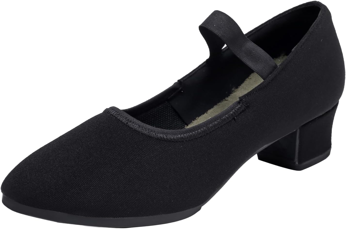 Women's Ballroom Dance Shoes Elastic Band Suede Sole Professional Modern Salsa Latin Teaching Practice