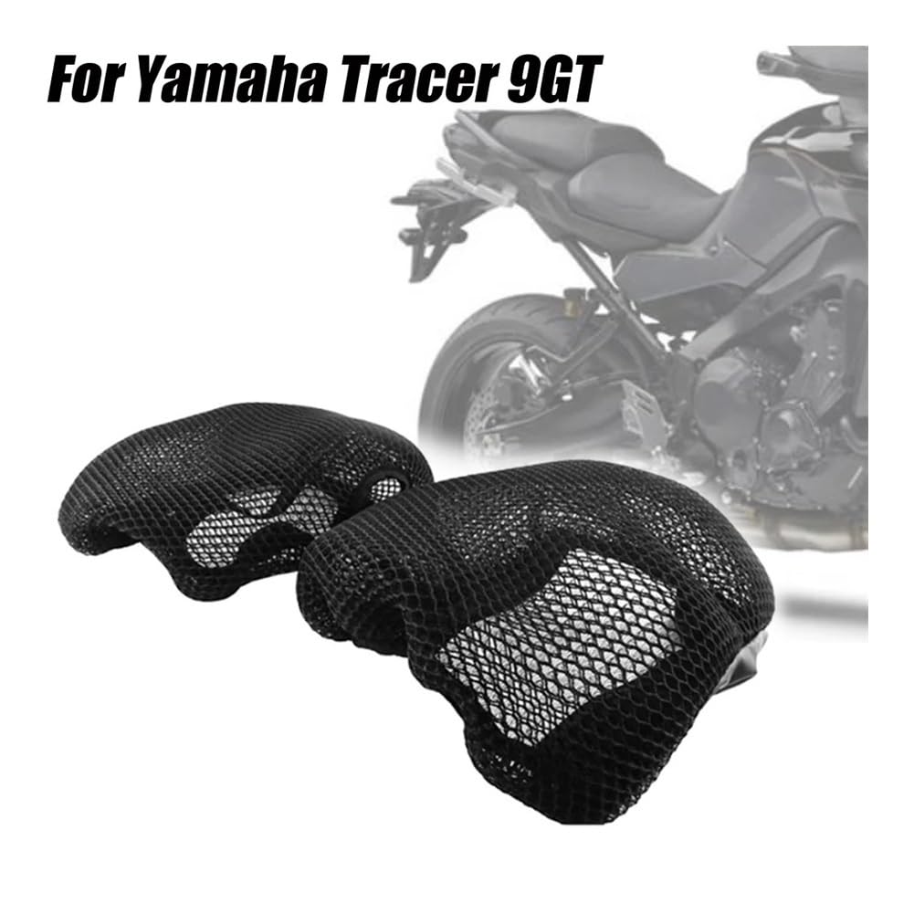 Funda Asiento Moto Impermeable Funda De Asiento De Malla 3D Delantera Y Trasera De Motocicleta, Cojín De Asiento con Aislamiento Térmico para Ya&maha Tracer 9GT 900 GT