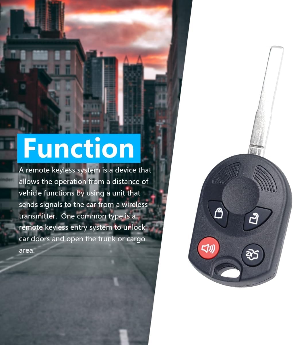 OUCD6000022 164-R8007 164-R8046 315 Mhz 3 Button Keyless Entry Remote Key Fob for Ford Escape 2013-2019 for Ford Focus 2012-2019 for Ford Transit Connect 2014-2019