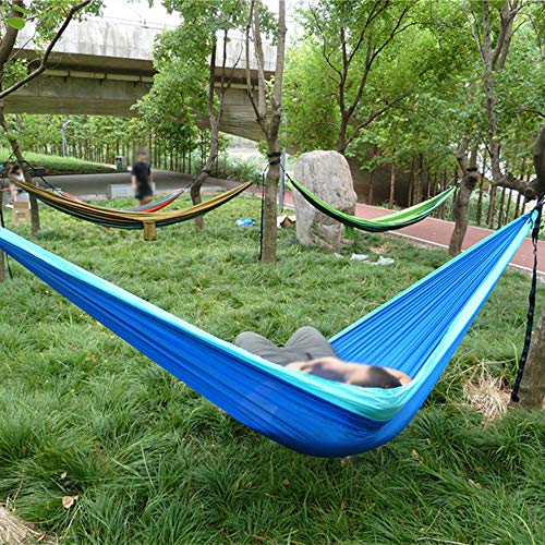 Camping Rede Hammock Nylon de Malha de Praia Portátil para Pátio Ao Ar Livre Jardim Quintal Mochila