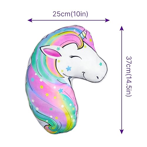 Miniatura 7 de FIODAY Cojín de cinturón de seguridad para niños, almohada de cinturón de seguridad de unicornio, funda suave para cinturón de seguridad de