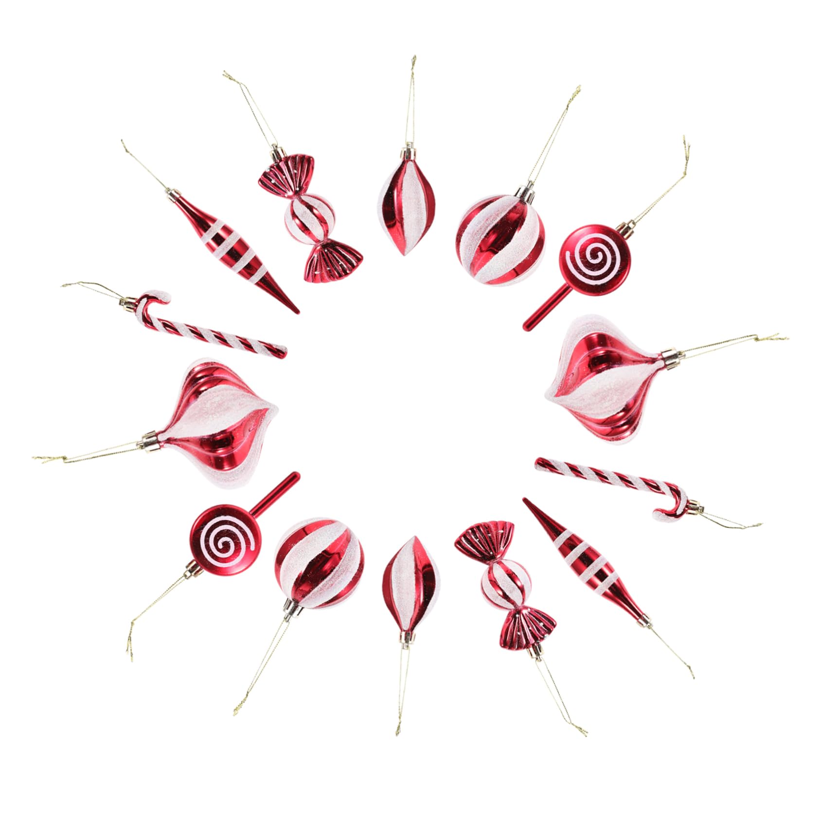 Cabilock 4 Juegos Colgante De Árbol De Navidad Puerta Decoraciones Colgantes Christmas Tree Decorations Colgantes Navideños Decoraciones Navideñas Adornos De Arbol De Navidad 14 Uds * 4