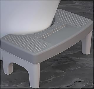 LIGOPAPO Squatting Toilet Stool for Adult Pooping, Bathroom Potty Stool,Non-Slip Splicable Healthy Stable Plastic Toilet A...
