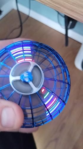 OBEST Palla Volante con LED,Magica UFO-Ball Mini Drone Palla Luminosa Boomerang Hoverball Giroscopio Spinner Flying Ball Giocattolo Regalo per Bambini