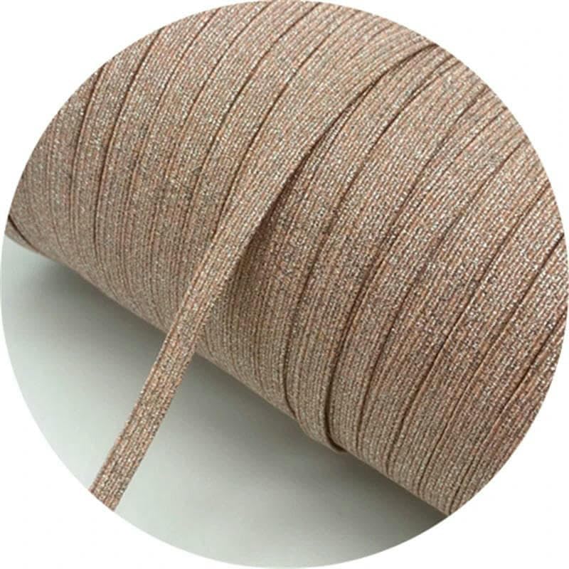 5 yardas/lote de cinta elástica brillante de 6 mm, banda elástica para coser, goma elástica para cintura, cuerda elástica para manualidades, cordón - 39-135 yardas, 1 rollo