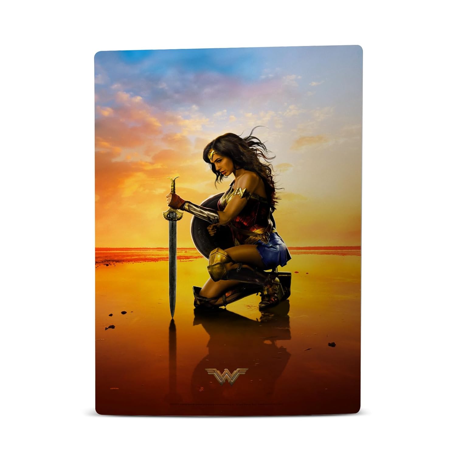 Head Case Designs Officially Licensed Wonder Woman Movie Sword And Shield Posters Vinyl Faceplate Sticker Gaming Skin Decal Cover Compatible With Sony PlayStation 5 PS5 Disc Edition Console