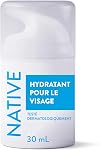 Native Hydrating Facial Moisturizer for dry skin, Silicone Free, Fragrance Free, with Vitamin B3 and Shea Butter, Dermatologist Tested, 50 mL