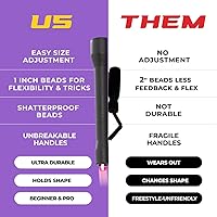 Vista 3 de Cuerda de saltar de ejercicio con cuentas para niños, cuerda de saltar segmentada para niños, cuentas duraderas e inastillables para exteriores