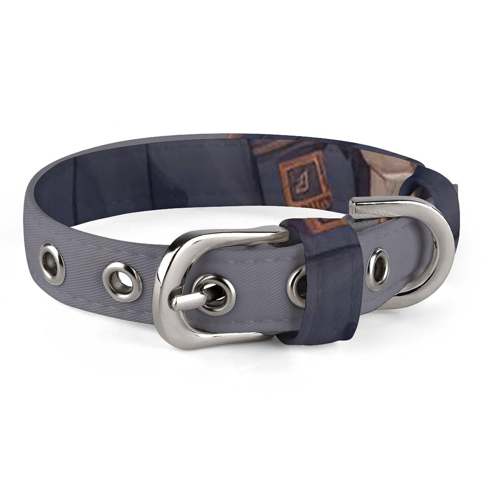 Collier pour chien personnalisé anti-perte avec jupe textile protectrice