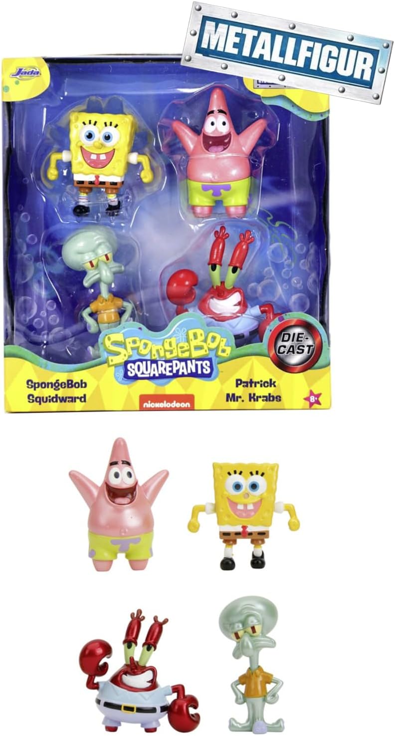 Jada SPONGEBOB Figure 2.5 INCH 4-PACK Age 8+