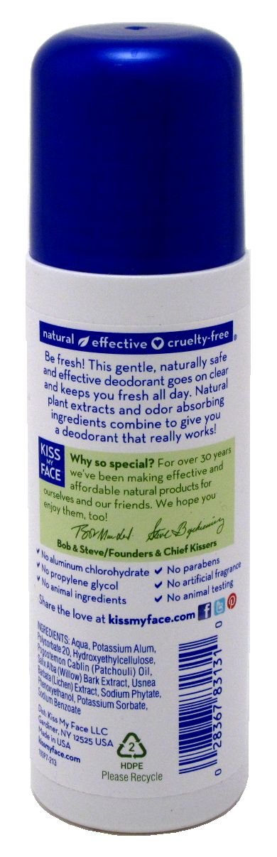 Kiss My Face Deodorant Liquid Rock Roll On Patchouli 3oz (6 Pack) by KISS MY FACE