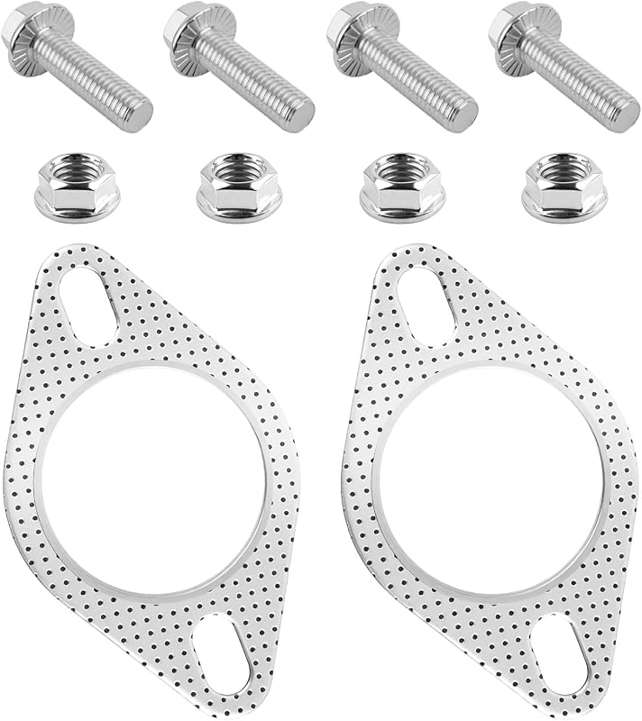 Kit de Juntas da Flange do Escapamento Figpade 2,5" e 3" com Parafusos – 2 unidades
